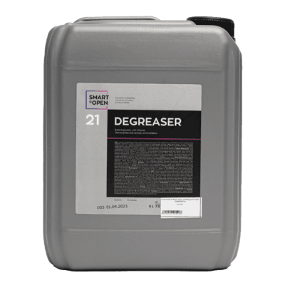 DEGREASER 21 5L - Готовый к применению состав на спиртовой основе для подготовки поверхности к операциям нанесения лакокрасочных покрытий, защитных составов, полирования поверхности абразивными пастами.