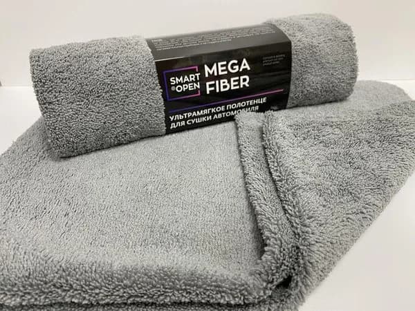 Mega Fiber SMART OPEN -1шт. Ультрамягкое полотенце для сушки автомобиля 60х80